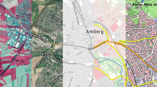 Anzeige der unterschiedlichen Layer des WMTS Geobasisdaten