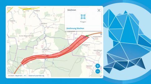 Digitalisiertes Polygon im BayernAtlas